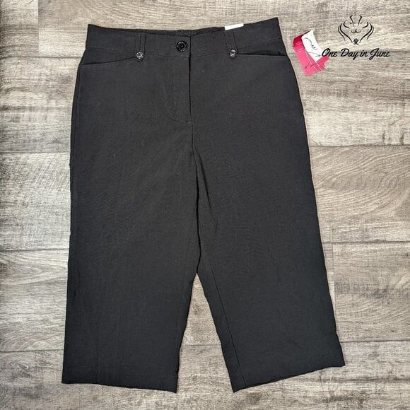 Kim Rogers Petite Fit Solutions Cropped Pants Size 12P - Picture 1 of 6